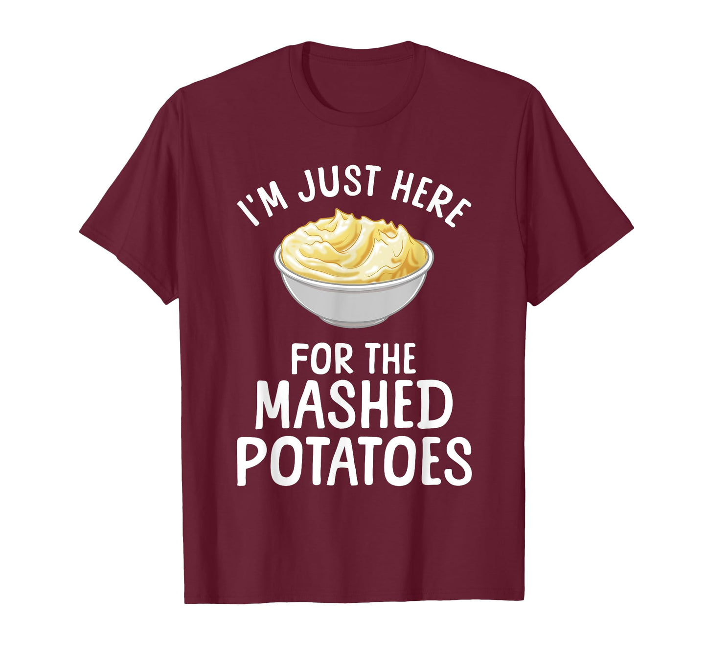 Funny Mashed Potato Art For Men Women Food Mash Thanksgiving T-Shirt