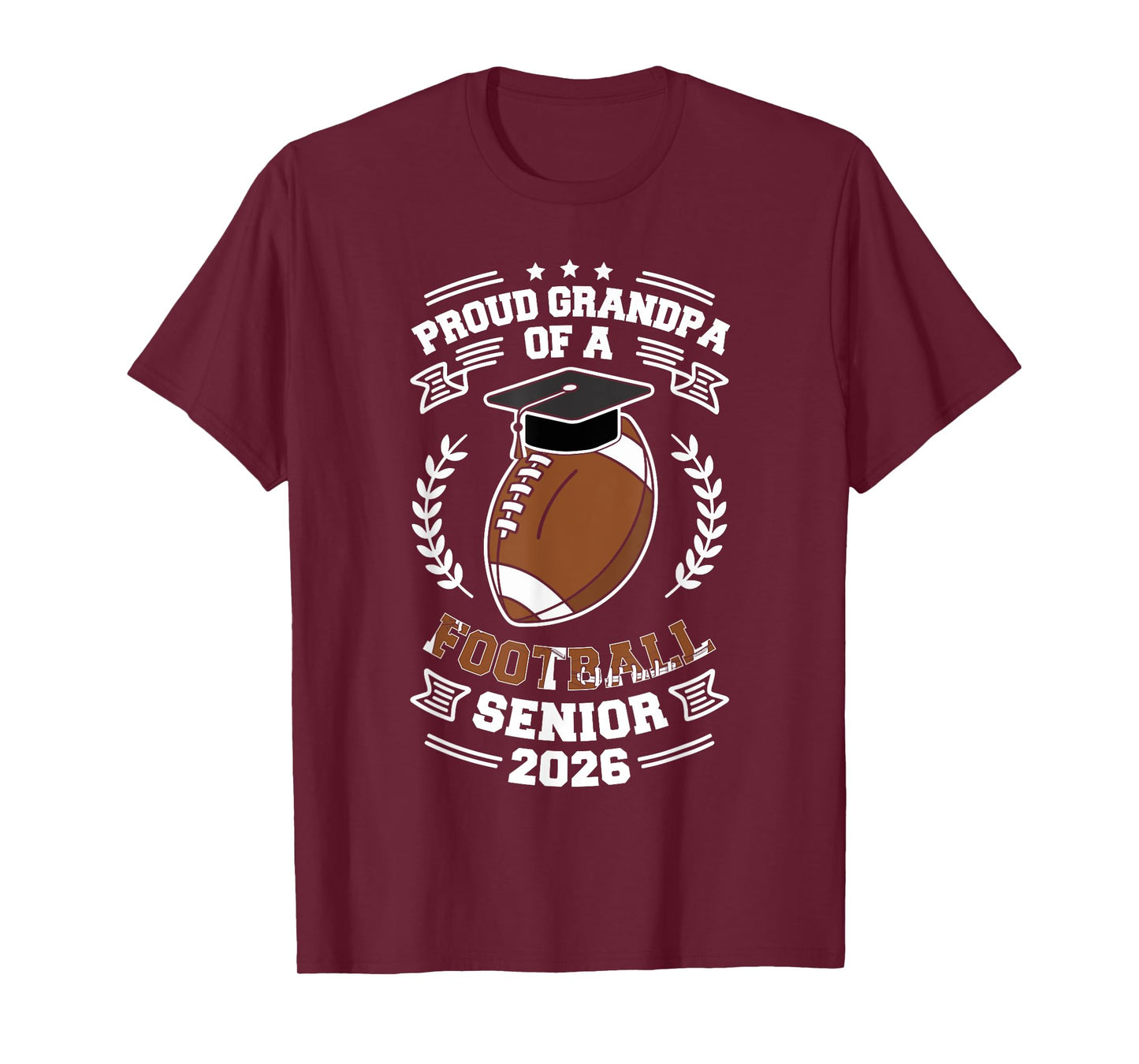 Proud Grandpa of a 2026 football senior graduation T-Shirt