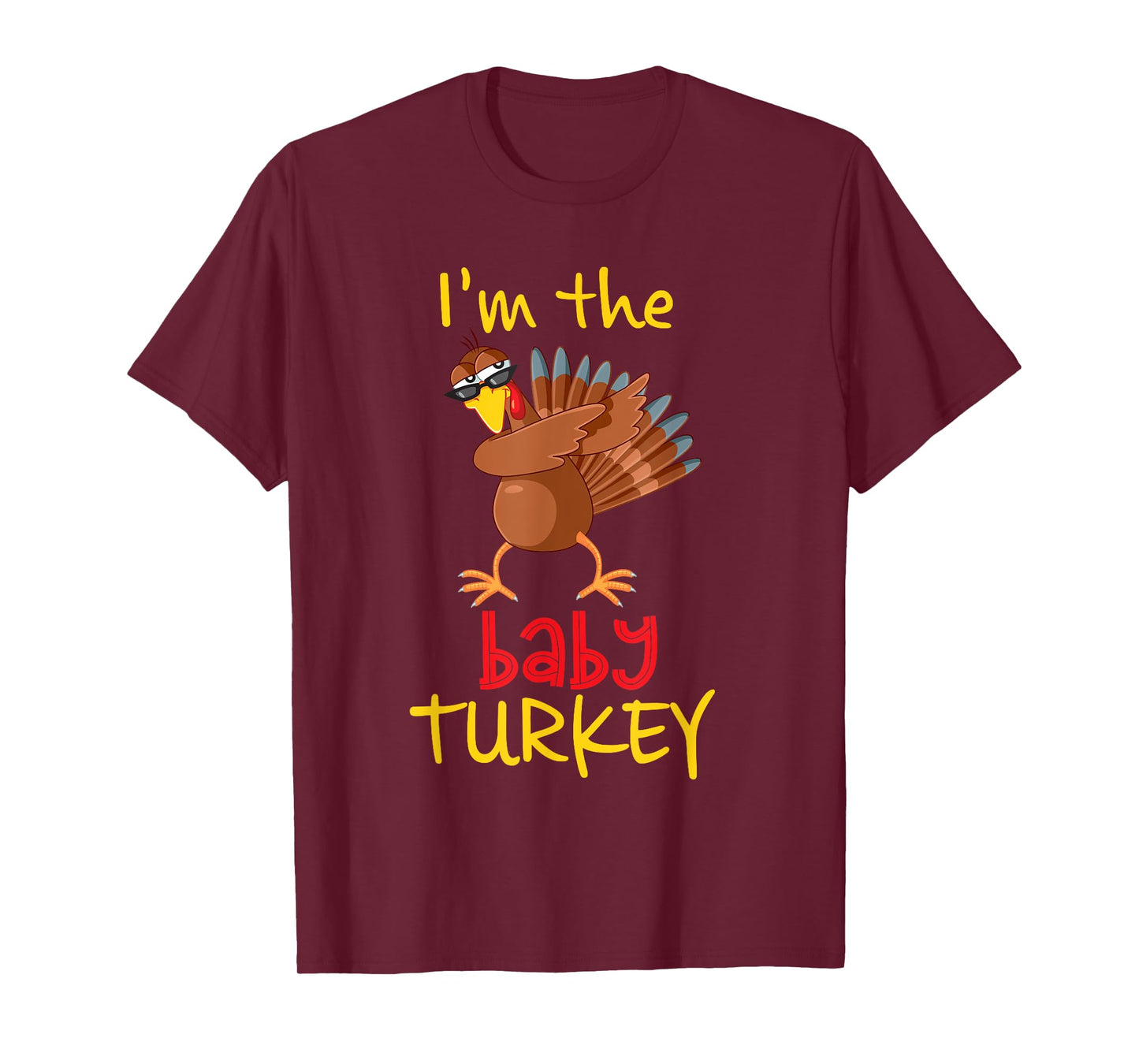 Baby Turkey Matching Family Group Thanksgiving Party T-Shirt