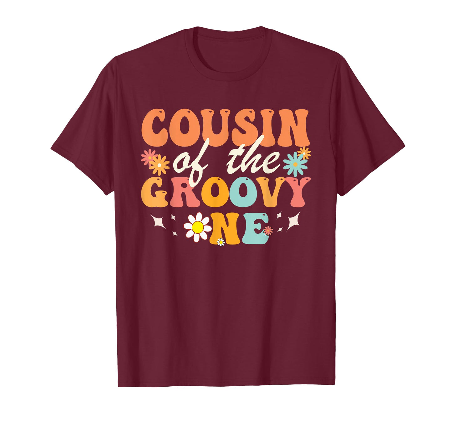 Cousin of Groovy One Matching Family First Birthday Party T-Shirt