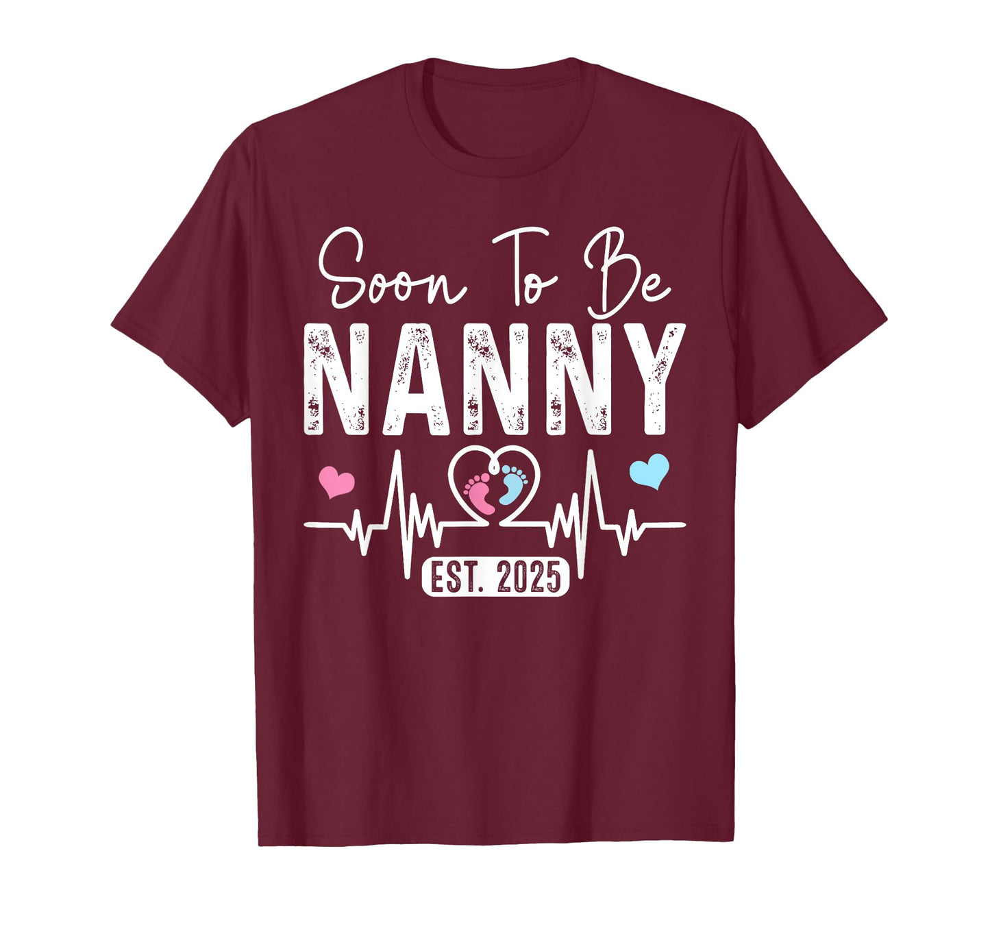 Vintage Soon To Be Nanny Est. 2025 New Nanny T-Shirt
