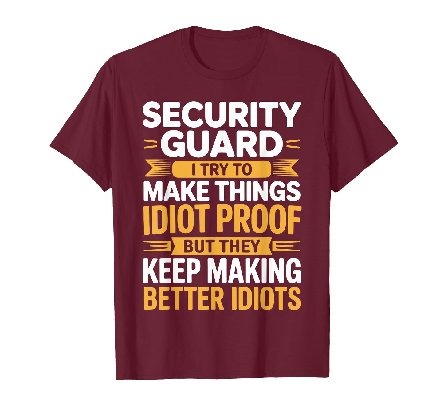 Security Guard Design for Men Women Bouncer Security Guard T-Shirt
