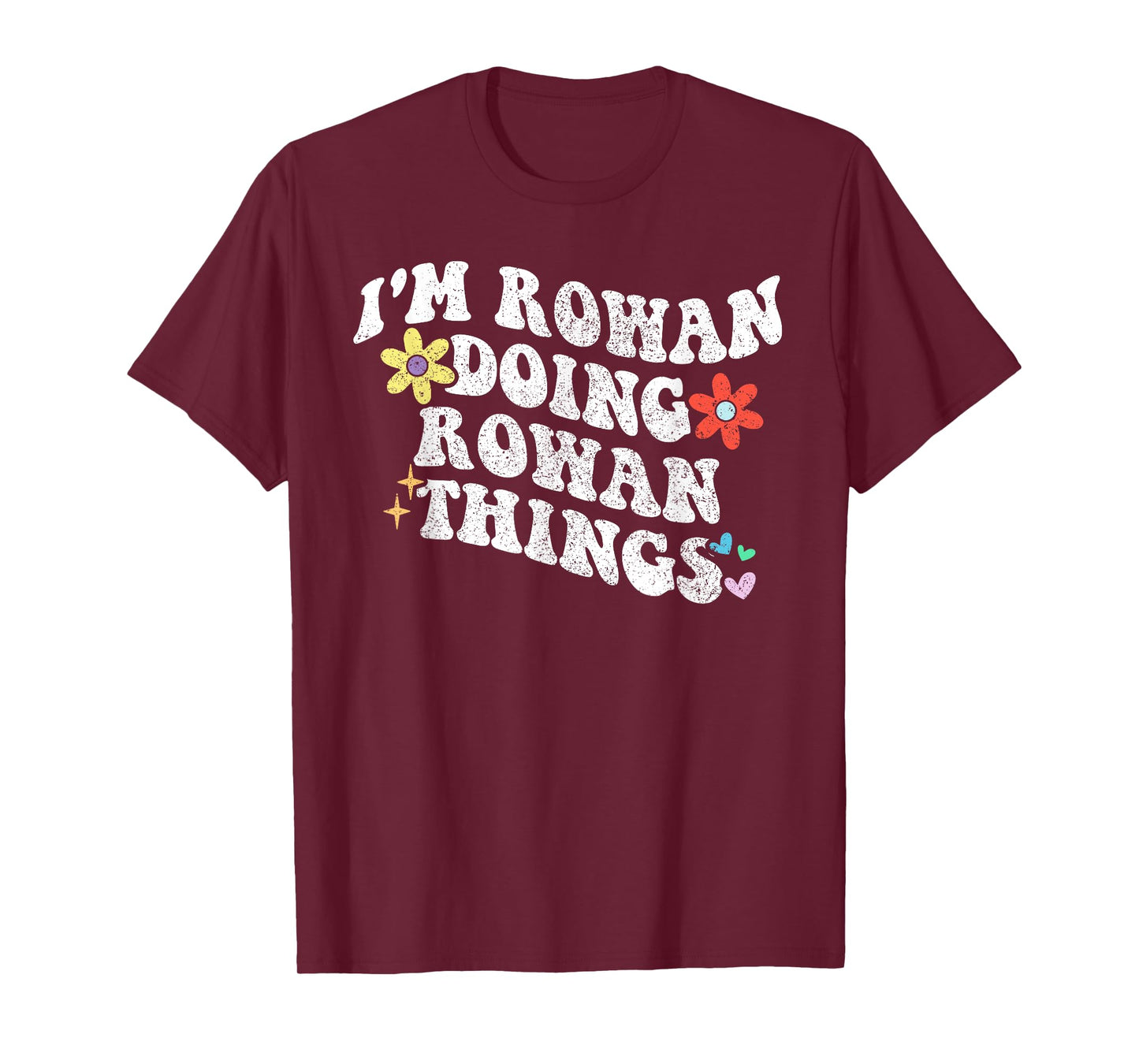 Retro Groovy Im ROWAN Doing ROWAN Things Funny Mother's Day T-Shirt