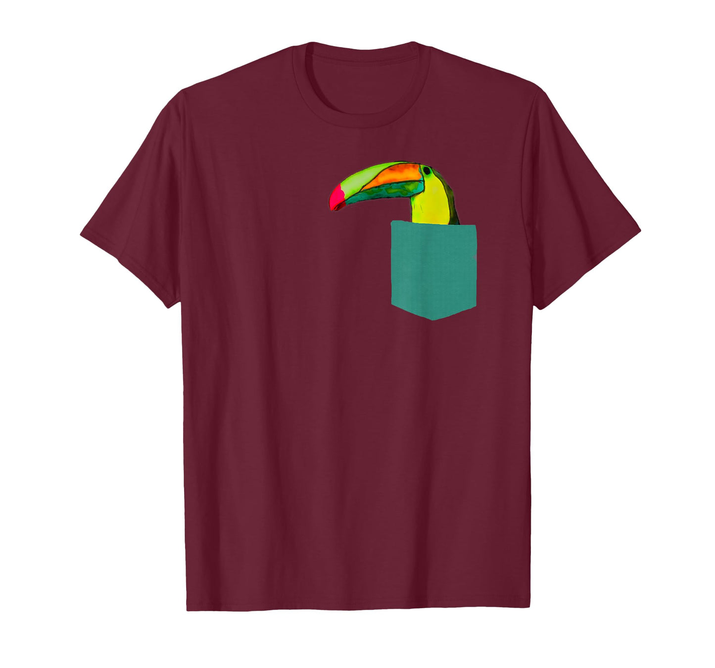 Funny Bird Shirt - Cute Toucan in Pocket for Men Women Kids T-Shirt