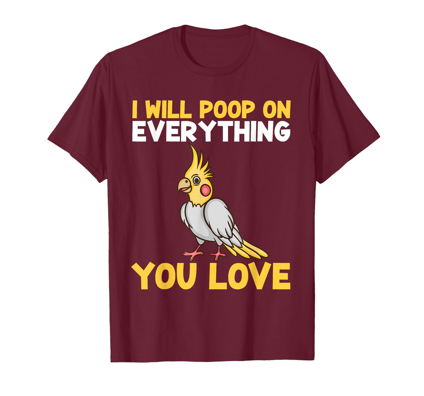 Cool Cockatiel Design for Men Women Cockatoo Cockatiel Lover T-Shirt