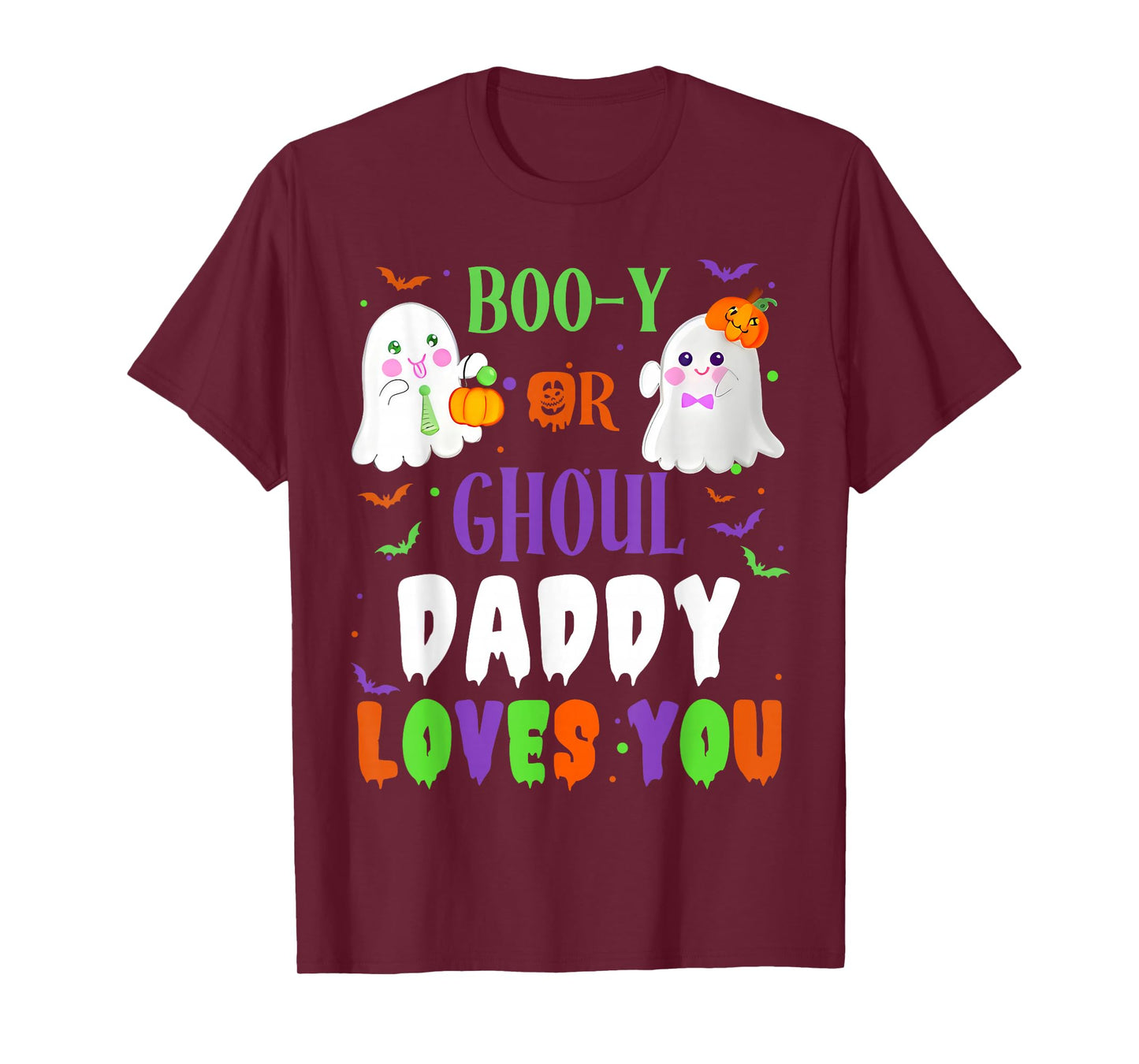Boo-y Or Ghoul Daddy Loves You Boo Halloween Baby Gender T-Shirt