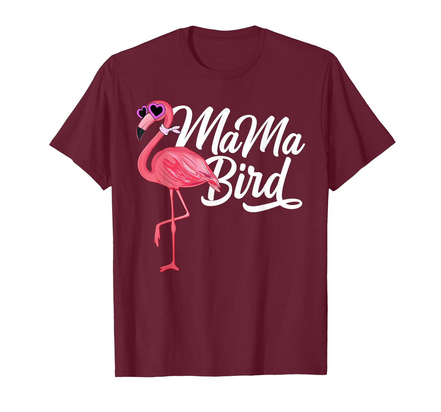 Flamingo Theme Birthday Gift - Mama Bird Flamingo Mom T-Shirt