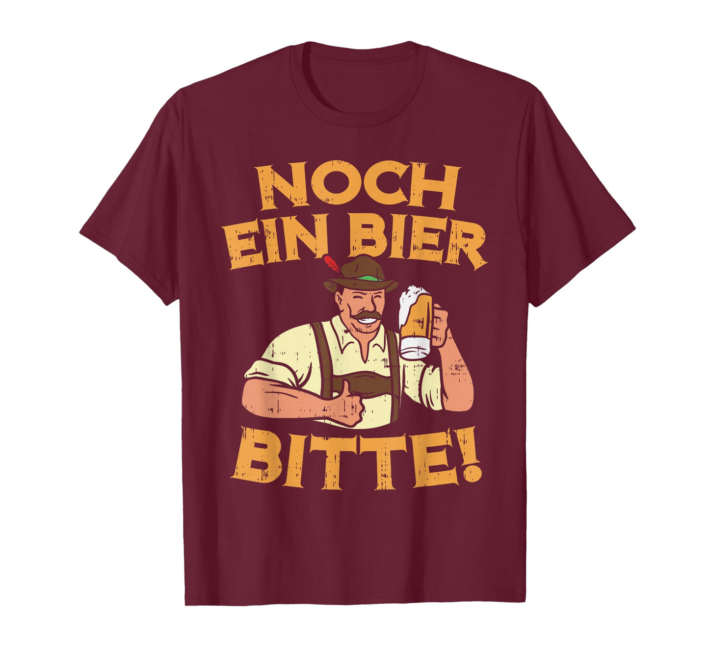 Oktoberfest Shirt German Noch Ein Bier Bitte Beer Drinking T-Shirt