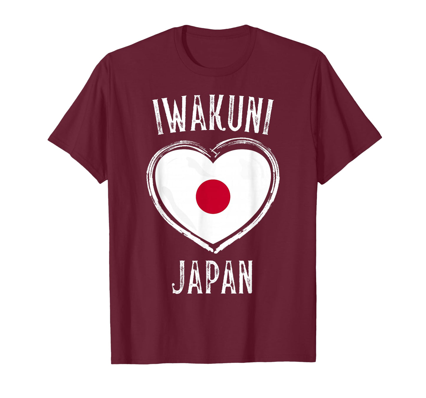 Japan Flag Heart Iwakuni City T-Shirt