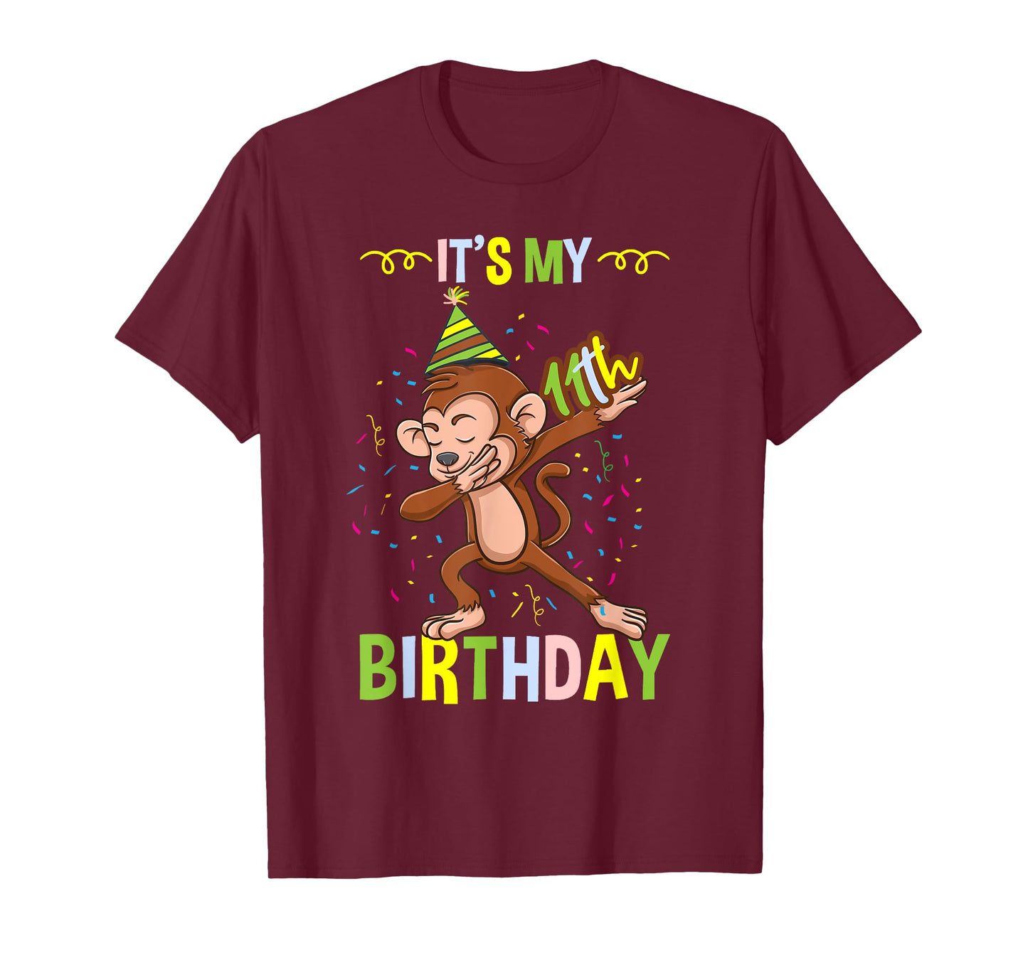 Its My 11th Birthday Monkey T-Shirt
