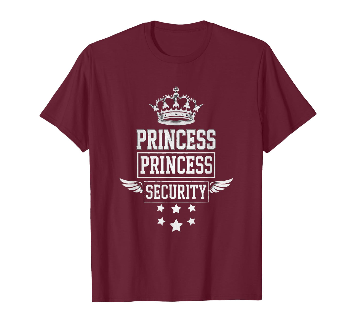Princess Security Retro Birthday Dad Mom Boys Brother T-Shirt