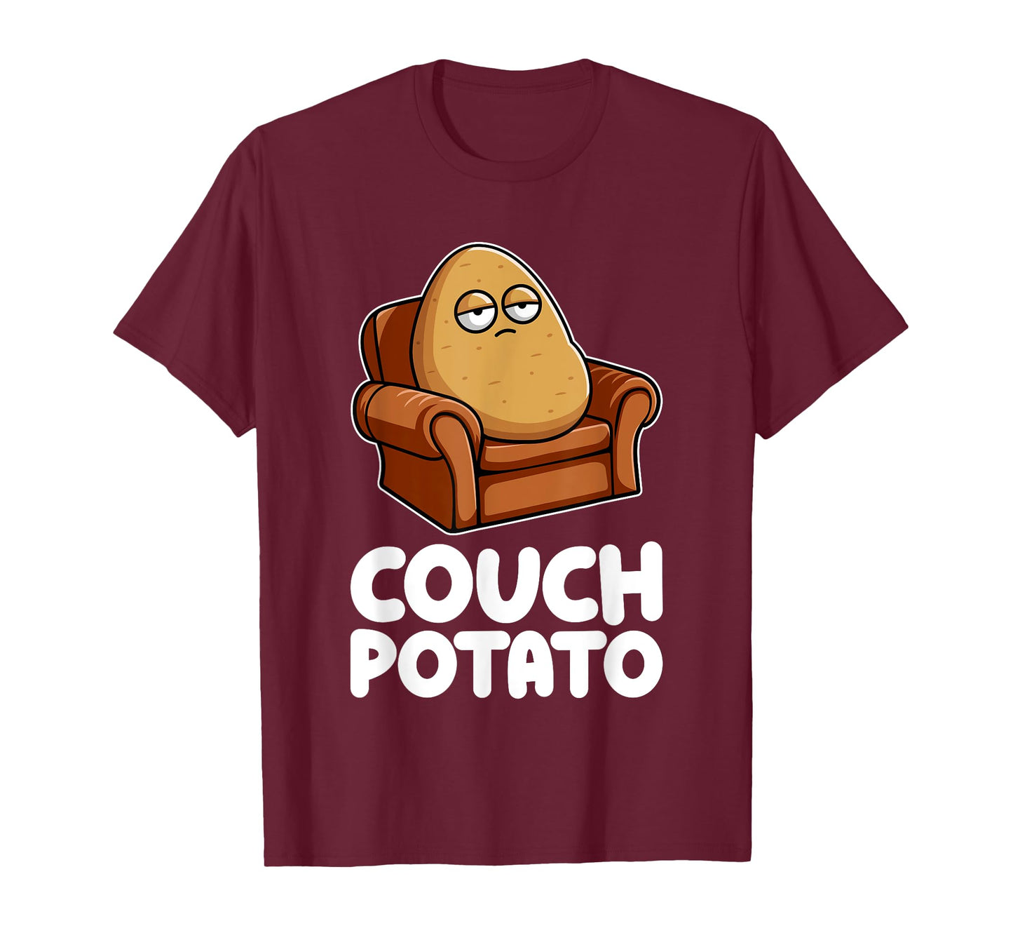Potato Lazy Tired Vegetable Food Humor Funny Pun Dad Mom T-Shirt