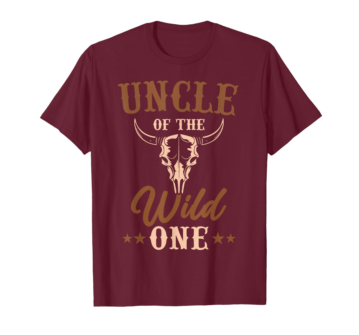 Uncle Of The Wild One Cowboy Western Rodeo Family Matching T-Shirt