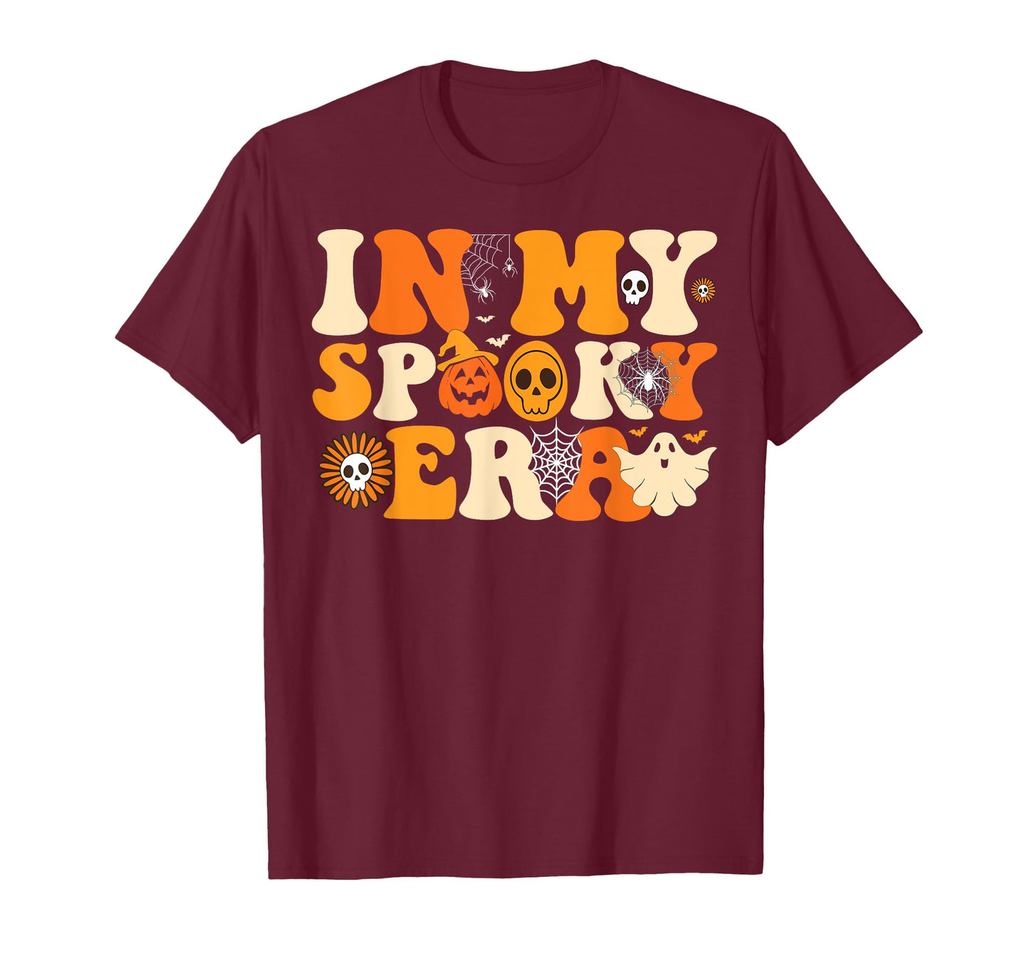 In My Spooky Era Groovy Hippie Halloween Ghost T-Shirt