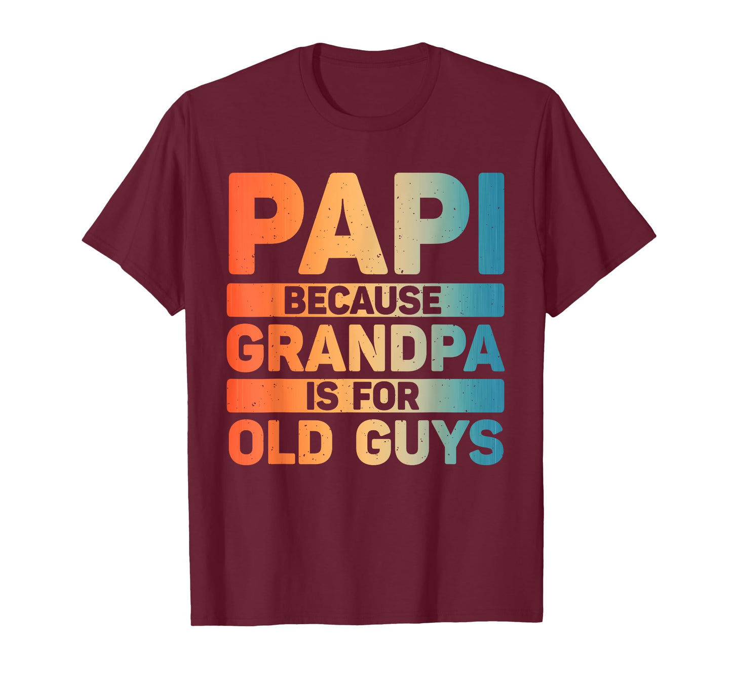 Papi Design For Grandpa From Grandkids Father's Day Papi T-Shirt