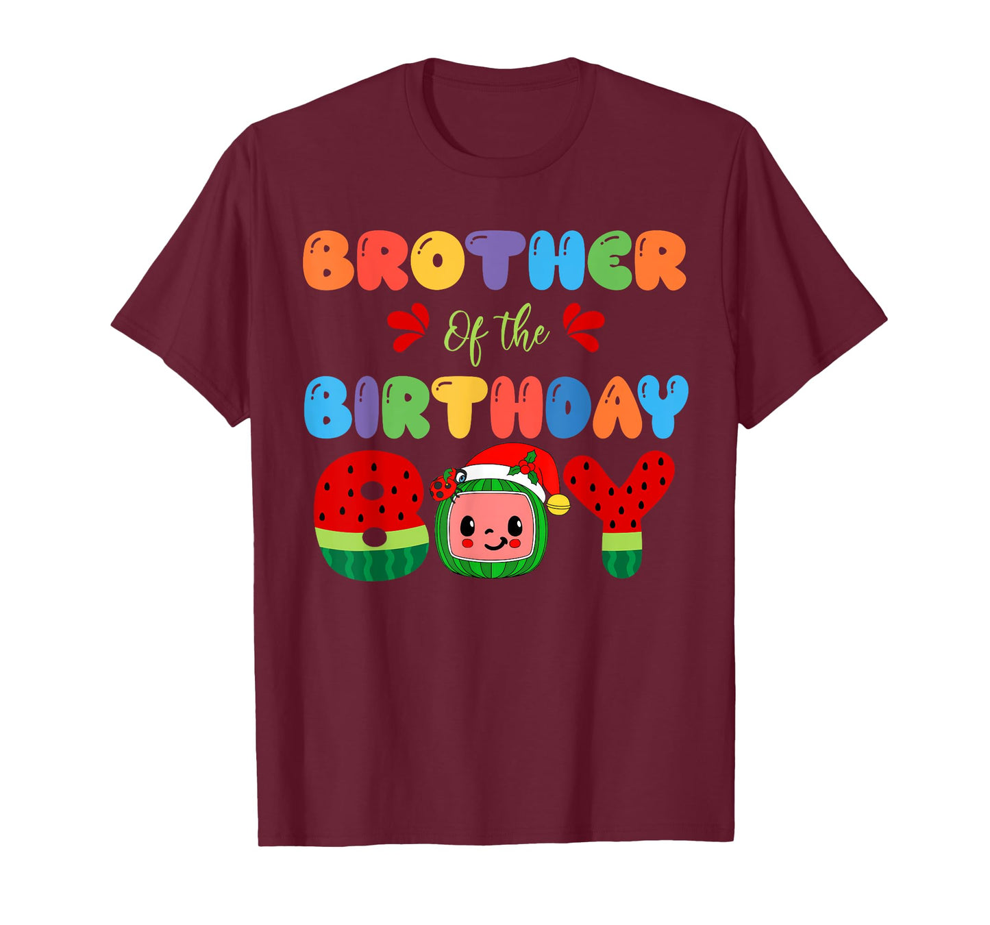 Brother of The Birthday Boy Melon Family Matching Funny T-Shirt