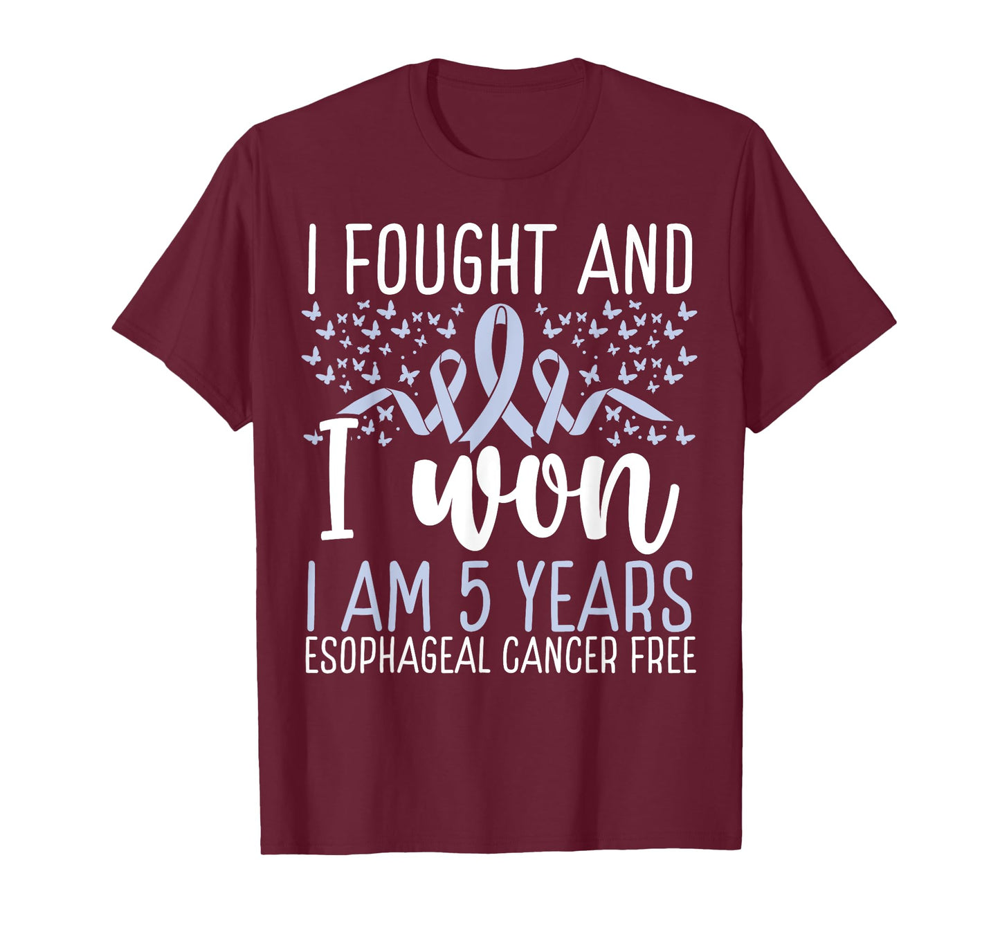 5 Years Cancer Free Survivor Esophageal Cancer Awareness T-Shirt
