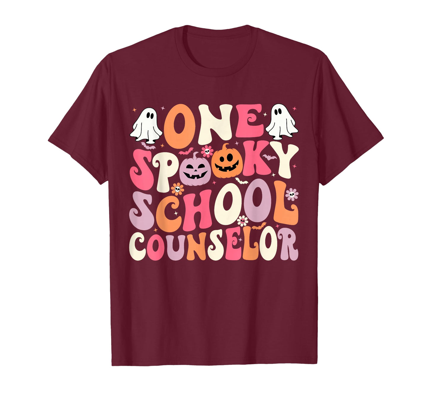 One Spooky School Counselor Halloween Teacher Counseling T-Shirt