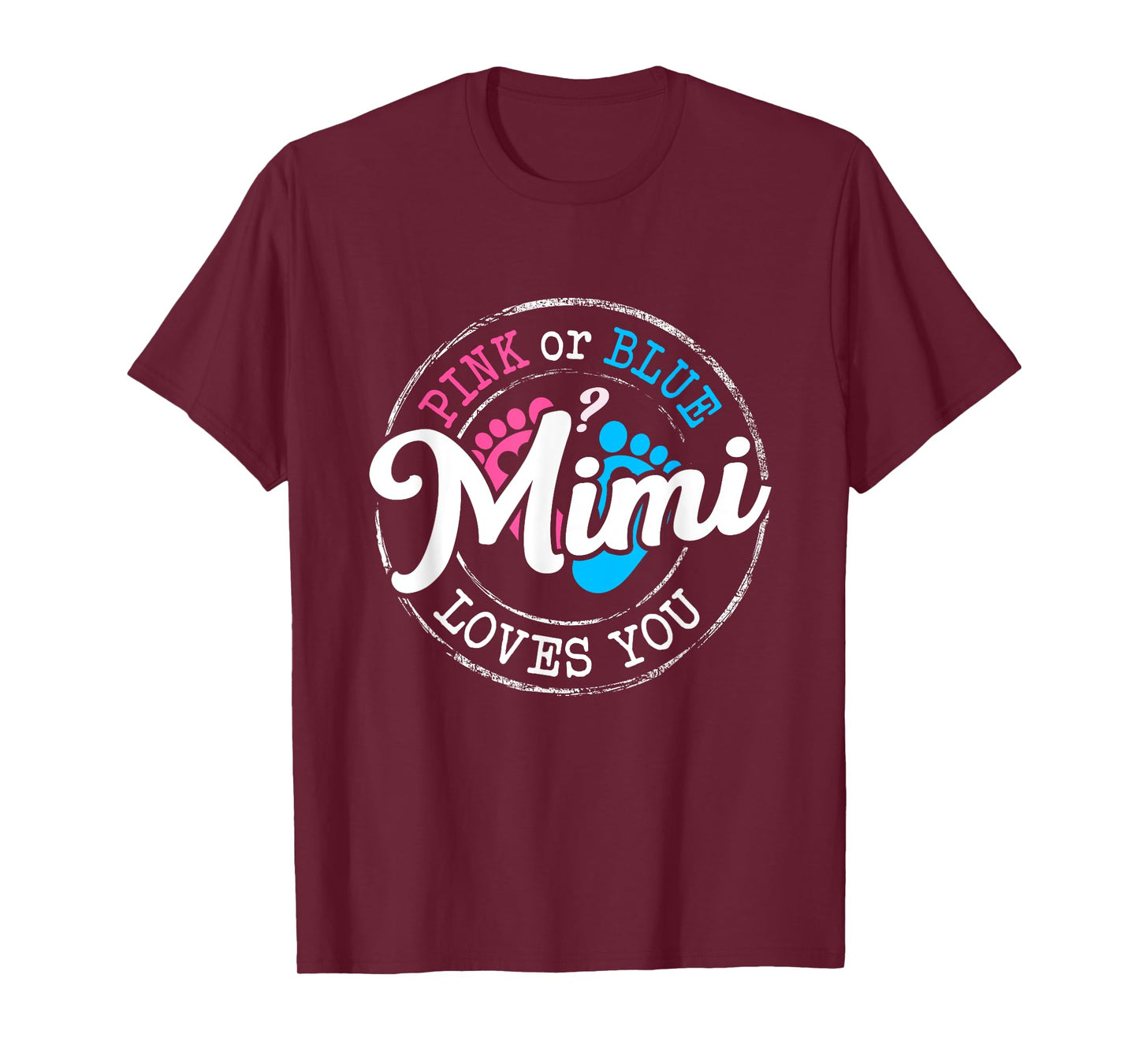 Pink or Blue Mimi Loves You Gender Reveal Family T-Shirt