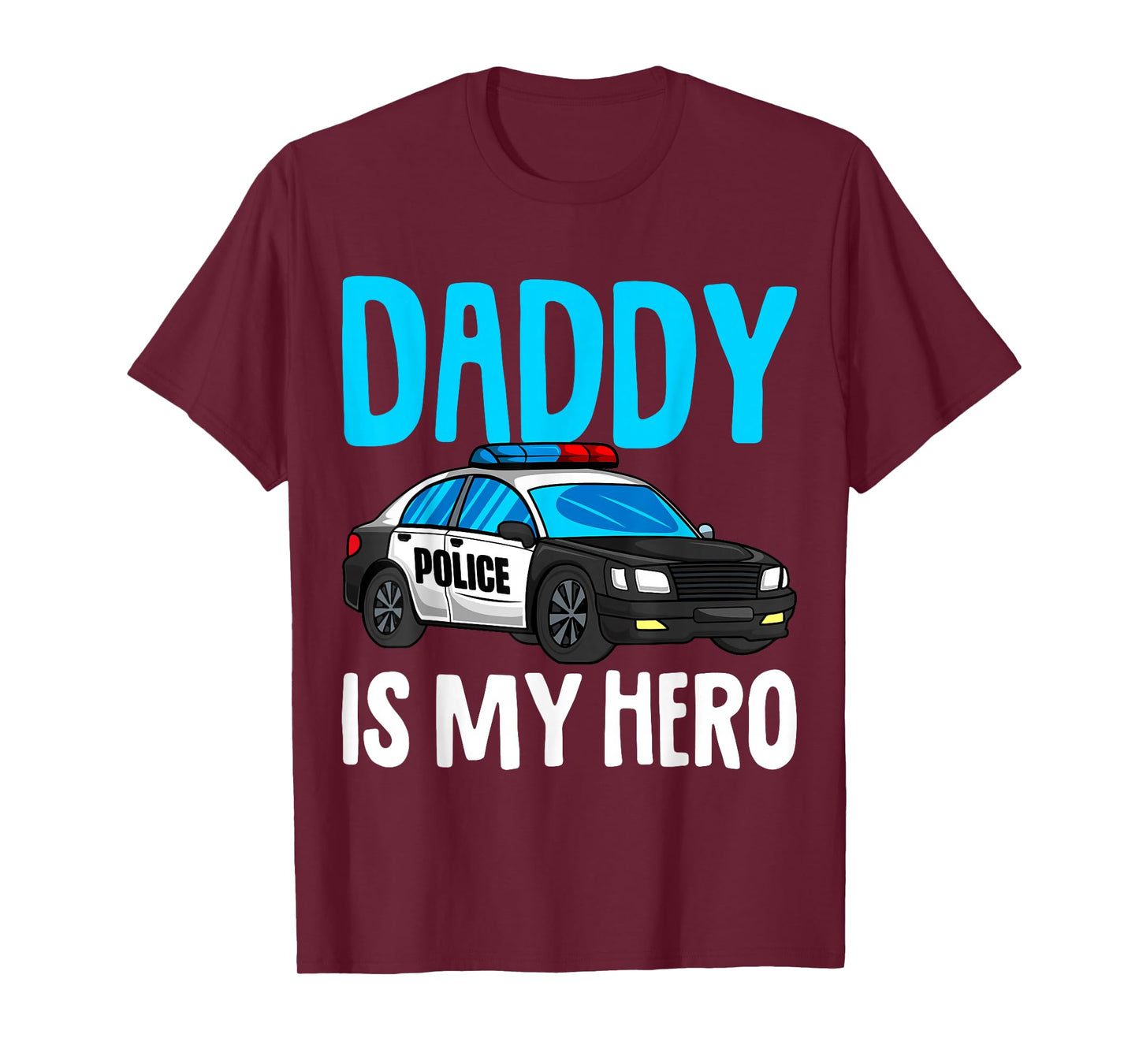 Daddy is my Hero Police Toddler Police Officer Cop Boys Kids T-Shirt