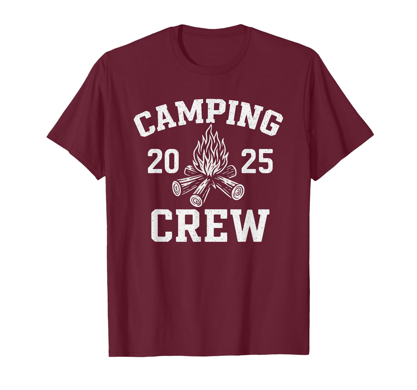 Retro Family Matching Camping Crew 2025 T-Shirt