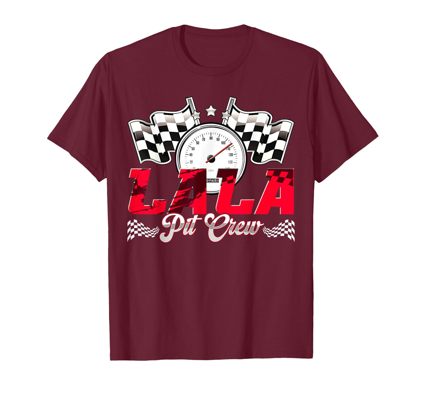 Race Car Birthday Party Racing Family Lala Pit Crew T-Shirt