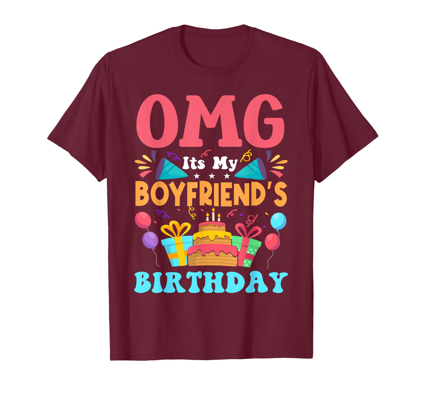 It's My Birthday Boyfriend Gift Family Happy Birthday T-Shirt