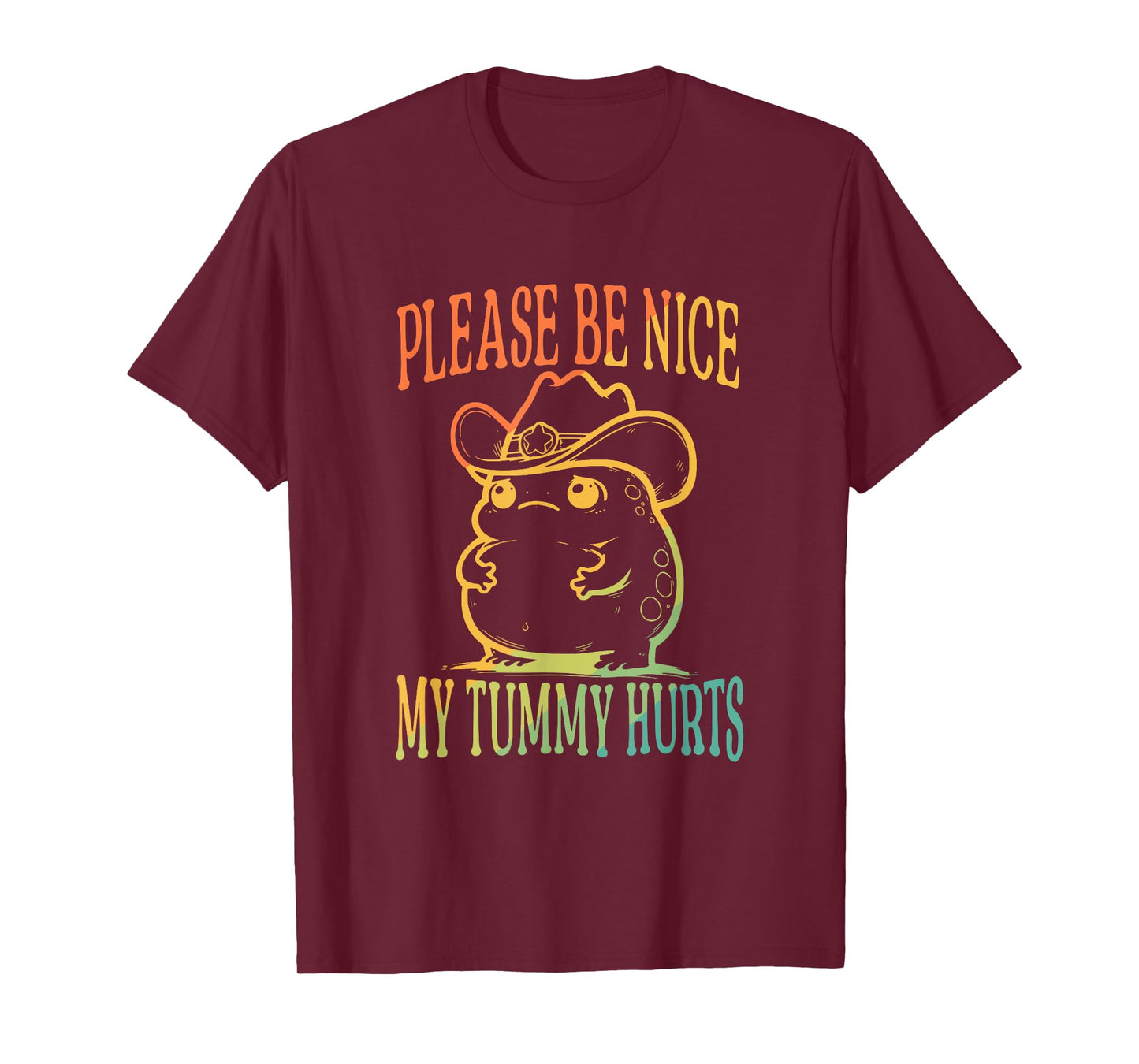 Please Be Nice My Tummy Hurts Vintage Design T-Shirt