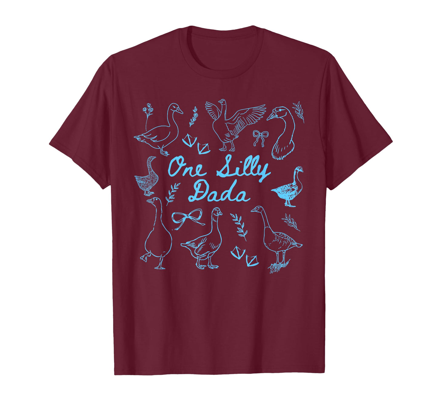 One Silly Goose 1st Birthday Matching Family One Silly Dada T-Shirt