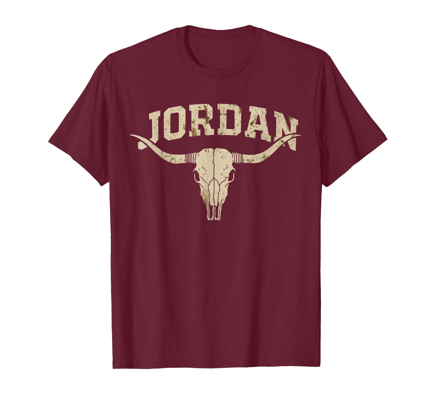Vintage Western Jordan Name Gift for Men Women Kid Boy Girl T-Shirt