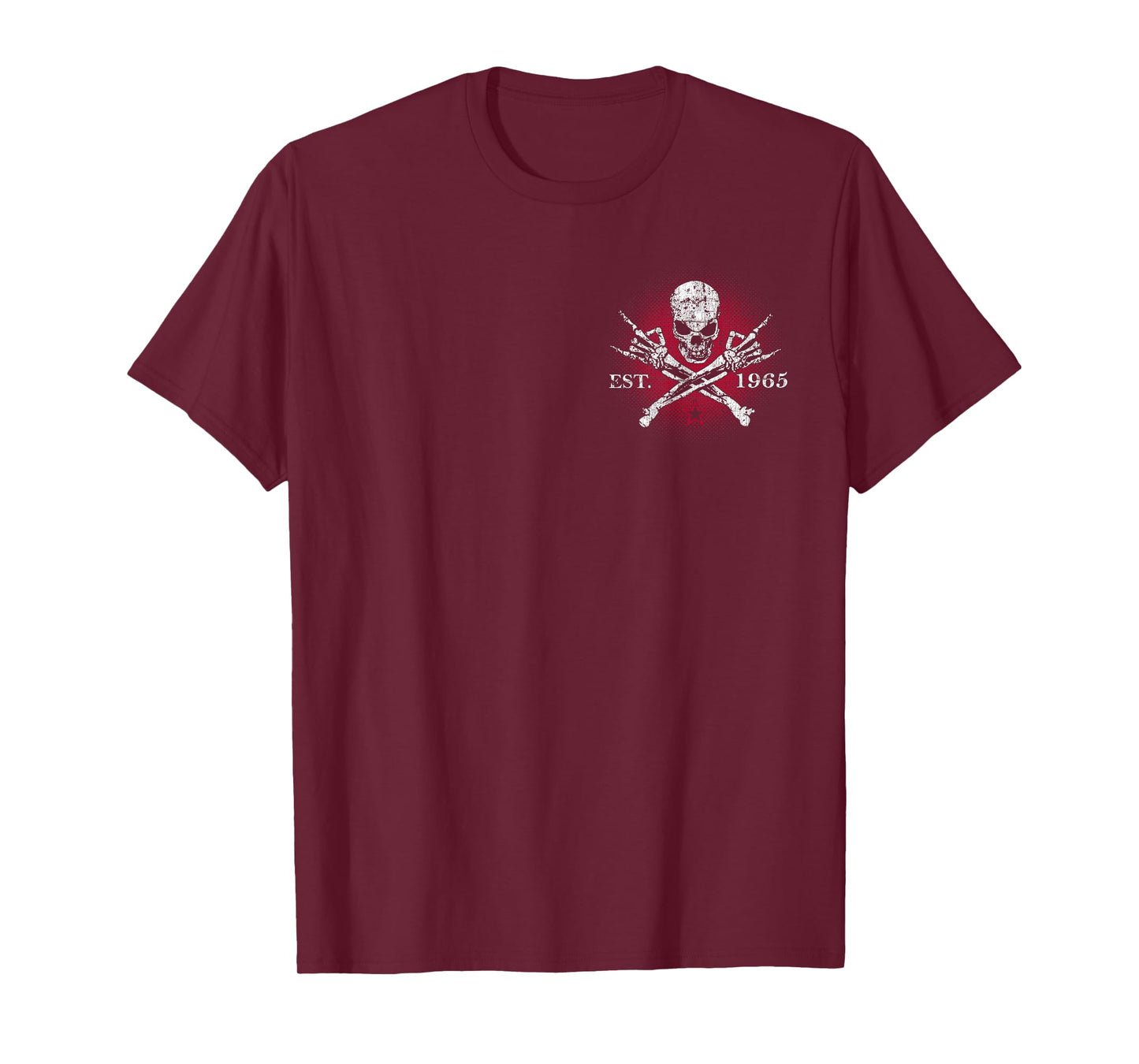 Gen X 1965 The Badass Generation Skull Skeleton T-Shirt
