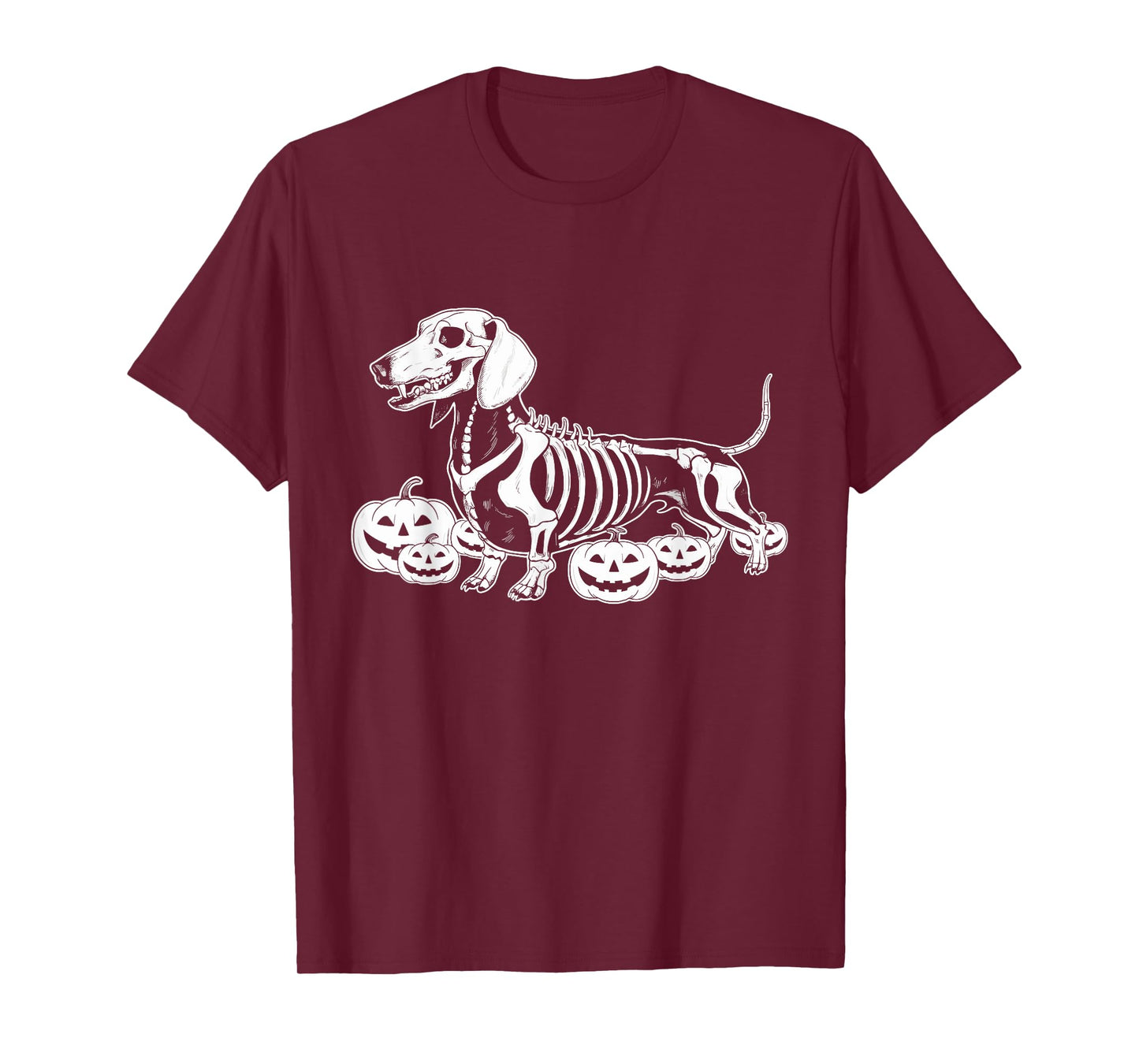 Dachshund Skeleton Birthday Halloween Dog Mens Womens Kids T-Shirt