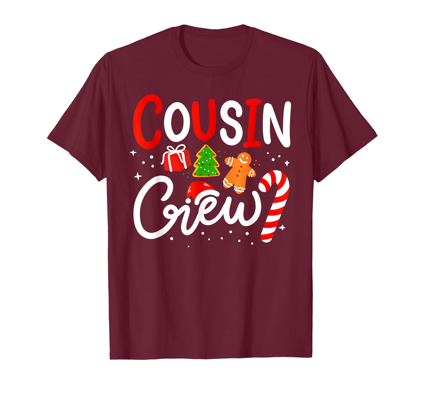 Christmas Cousin Crew Funny Santa Hat Light Kids Men Women T-Shirt