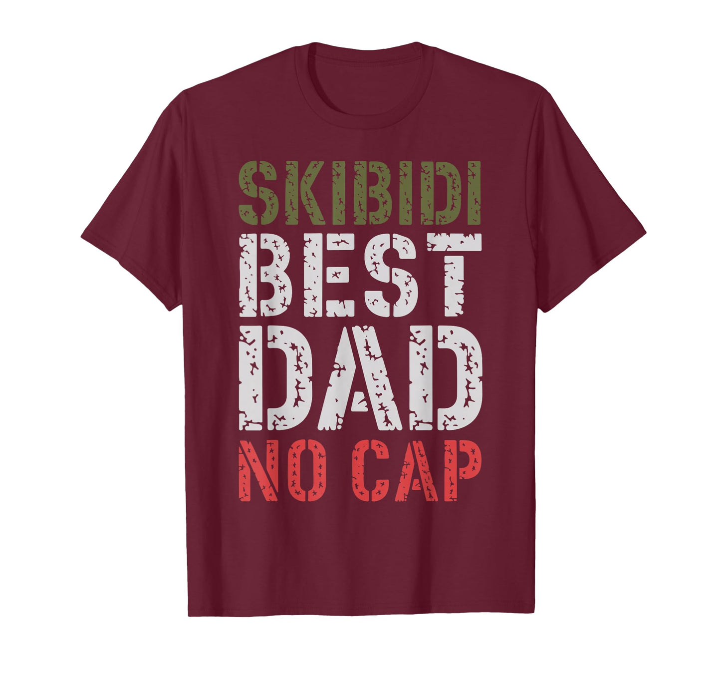 Skibidi Best Dad No Cap Funny Father’s Day Meme T-Shirt