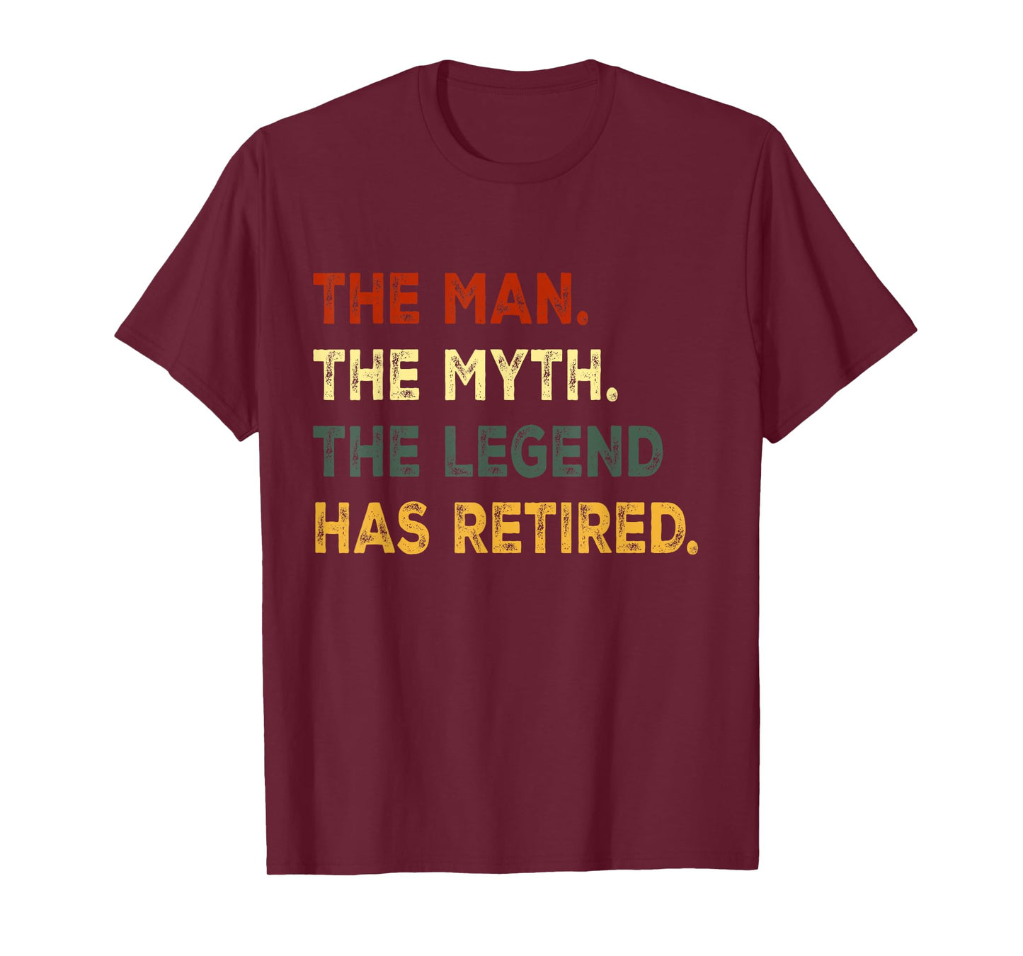 Retirement Retro Vintage Style Men The Legend Has Retired T-Shirt