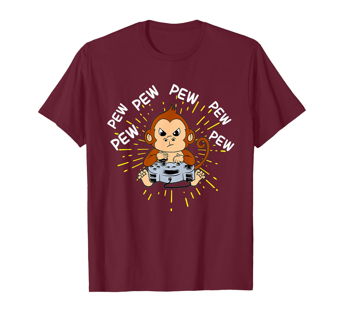 Pew Monkey Gaming Shirt | Men's Monkey T-Shirt