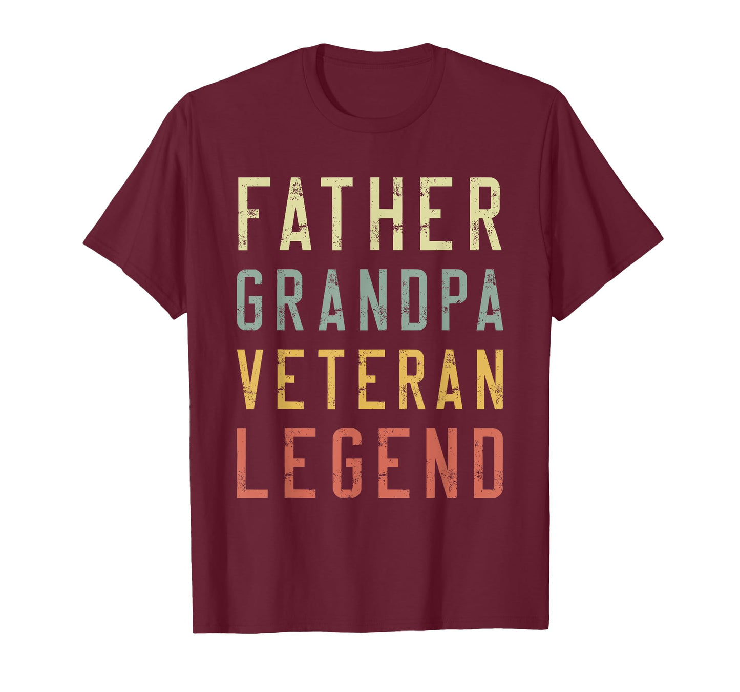 Father Grandpa Veteran Legend Family Military T-Shirt