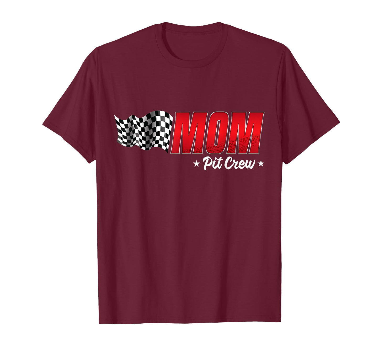 Mom Pit Crew Race Car Birthday Family Racing Adult Women T-Shirt