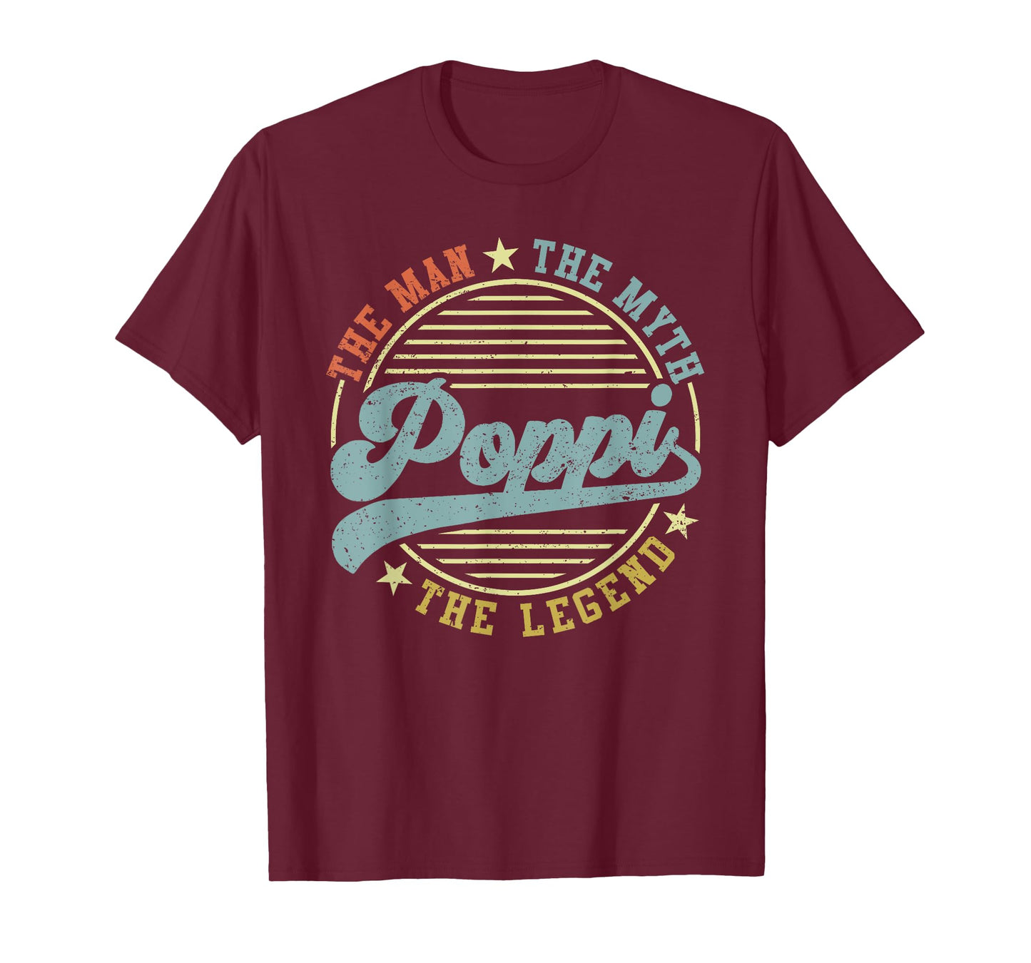 Poppi The Man The Myth The Legend Funny Father's Day T-Shirt
