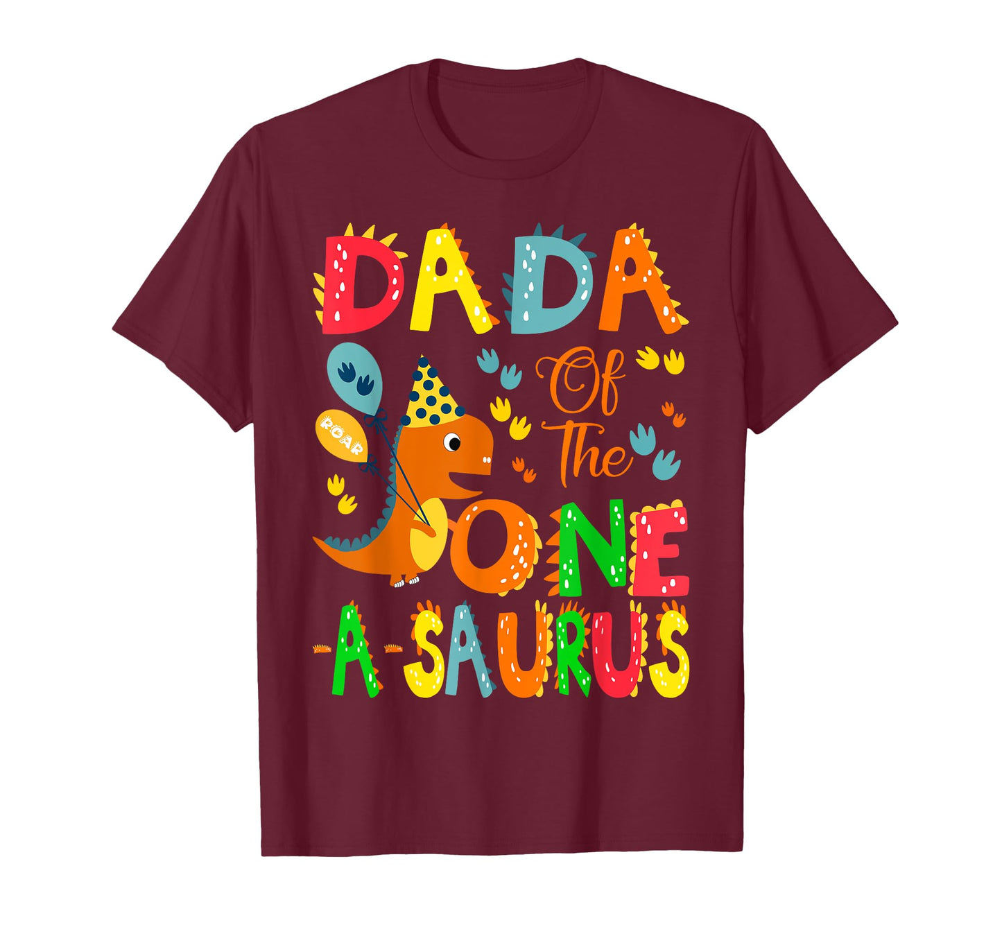 Dada of The One-A-Saurus 1St Birthday Boy Dinosaur T-Shirt