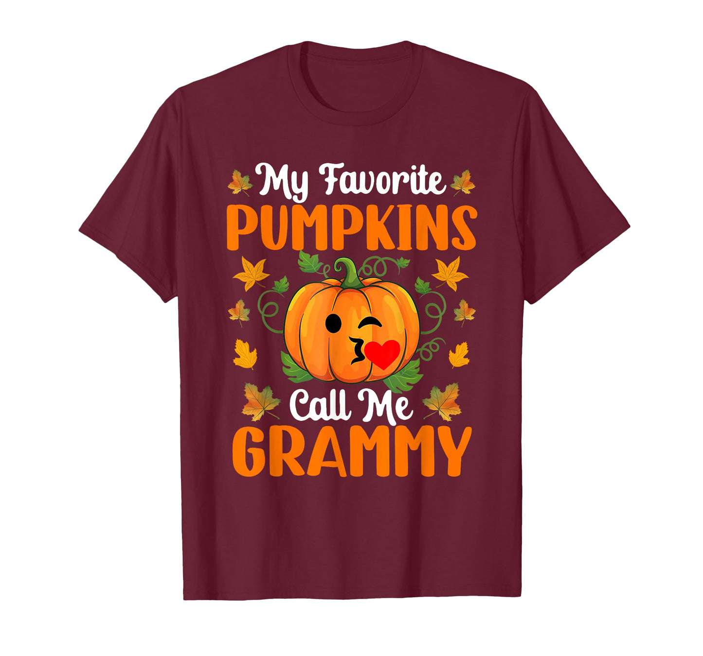 My Favorite Pumpkins Call Me Grammy Shirt Funny Halloween T-Shirt