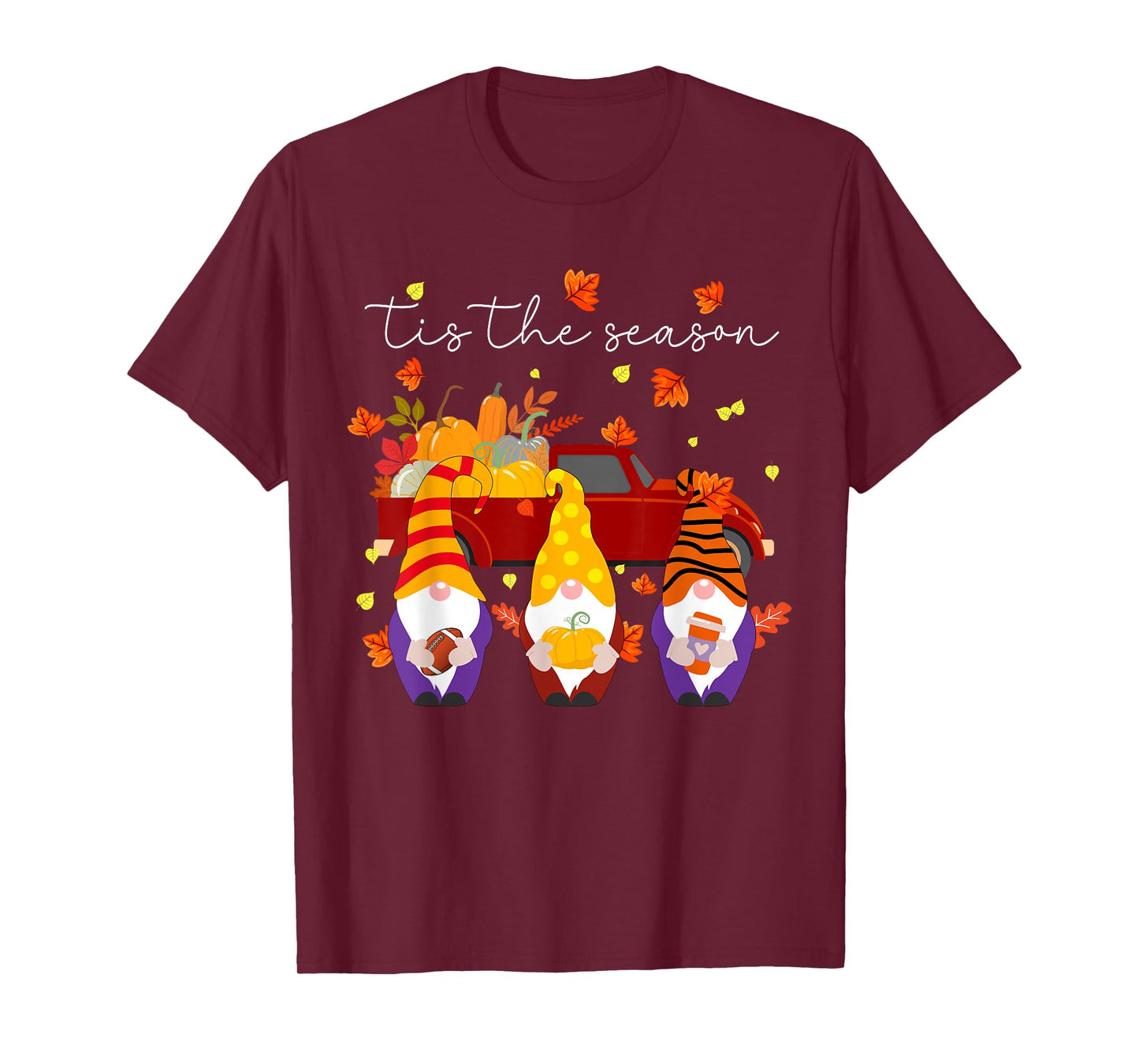 Tis The Season Tee Fall Pumpkin Gomes Thanksgiving Football T-Shirt