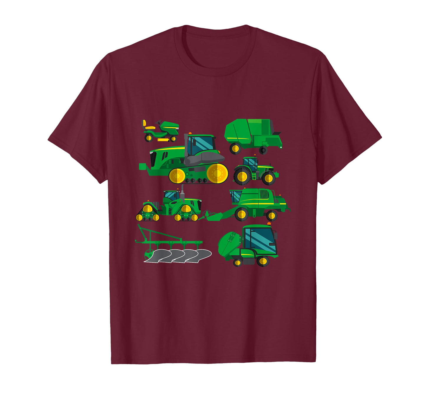 Tractor Farmer Farming Vehicles Trucks Farm Boys Kids T-Shirt