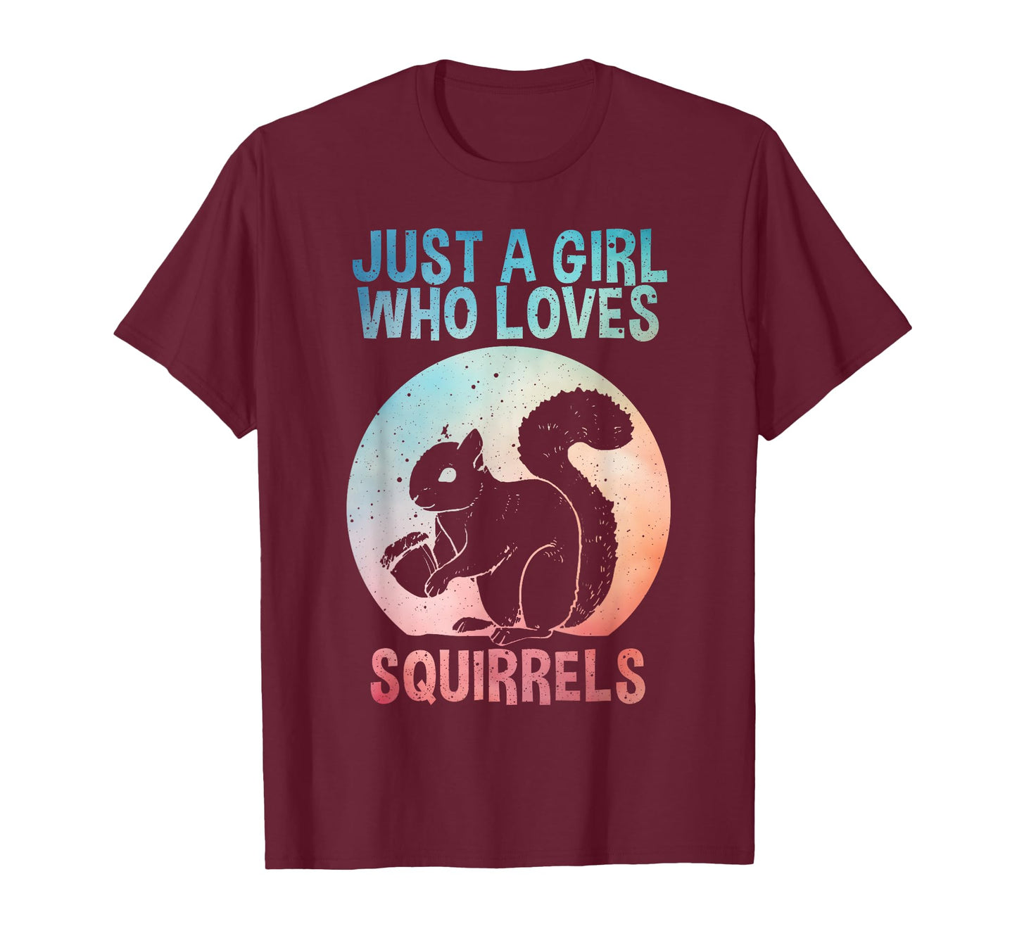 Funny Squirrel Designs For Girls Women Mom Chipmunk Lovers T-Shirt