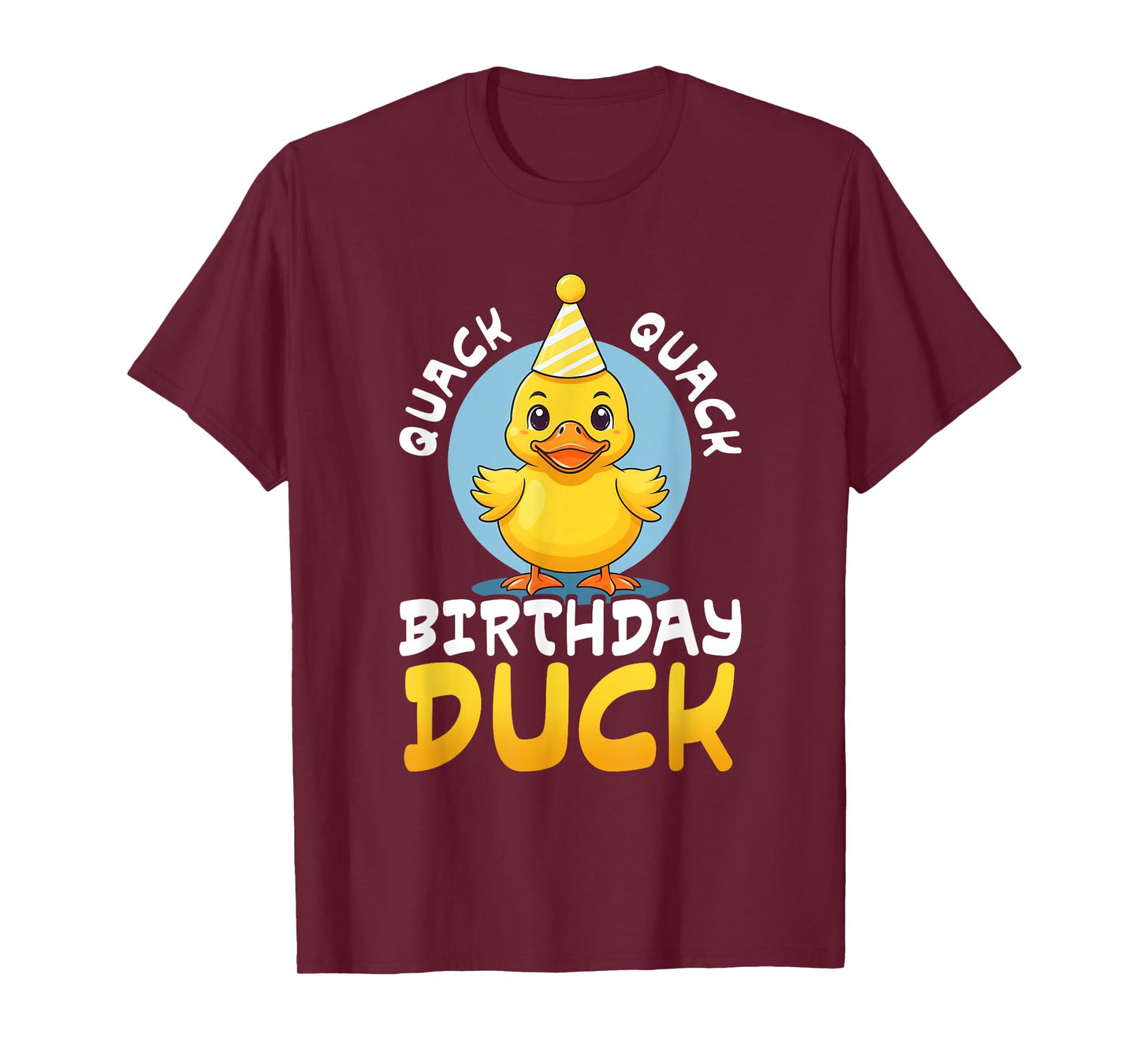 Quack Quack Birthday Duck Boys Girls Rubber Duck Lovers Kids T-Shirt