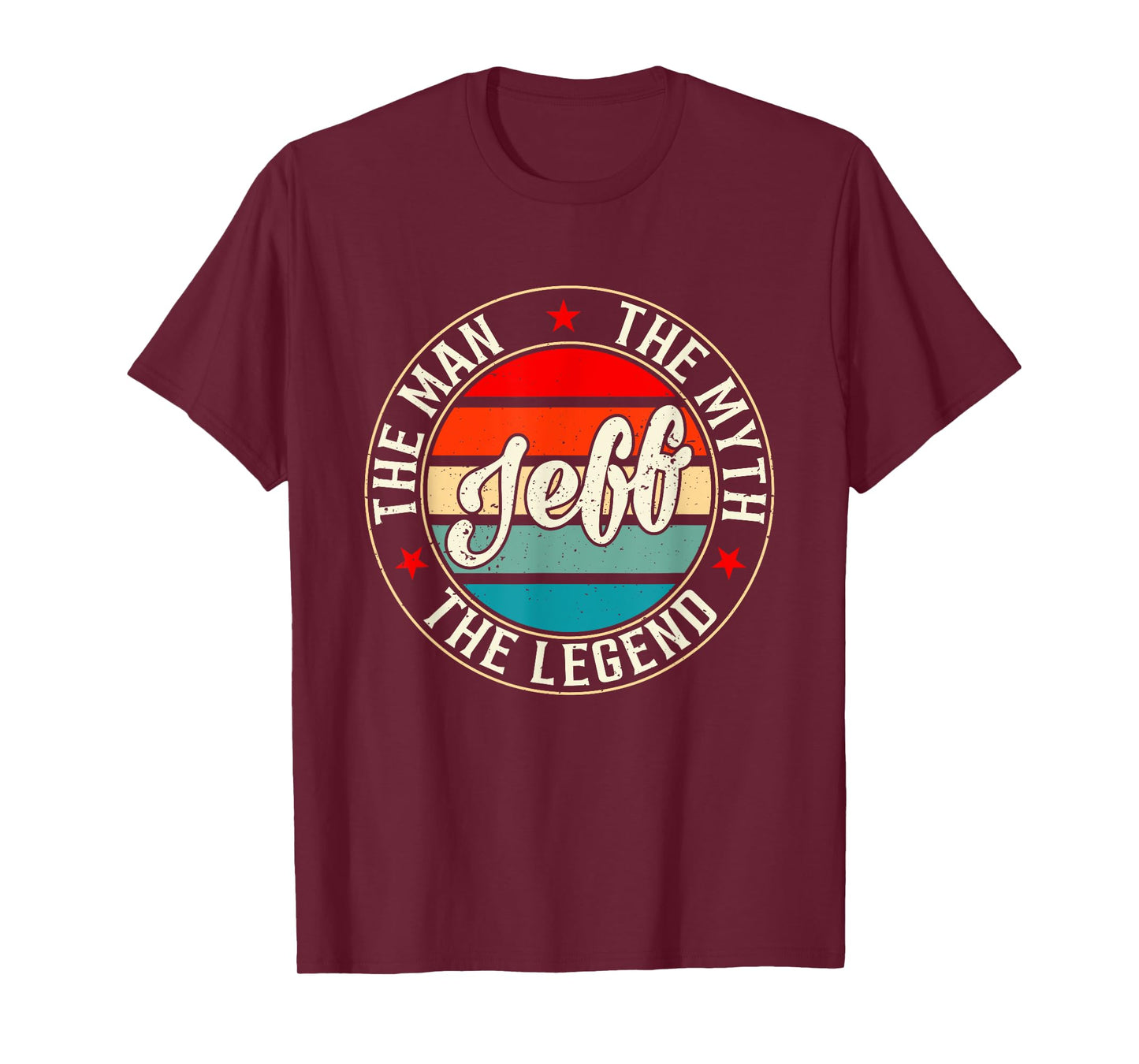 JEFF The Man The Myth The Legend Shirt Funny Personalized T-Shirt