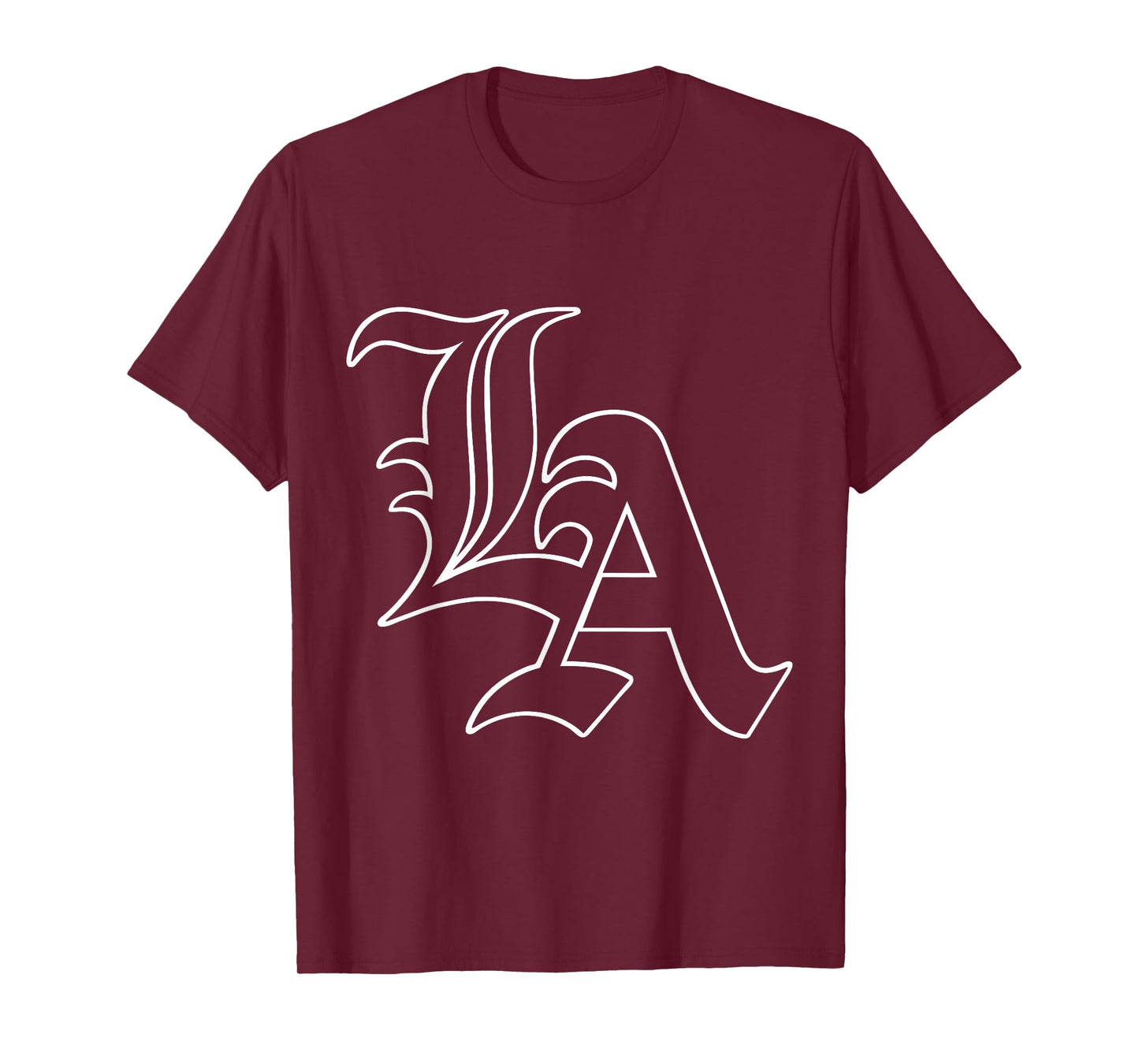 LA | Los Angeles, California | White Text, Classic, Vintage T-Shirt
