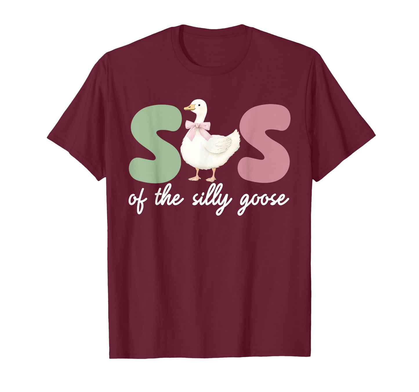 Sister of The Silly Goose 1st Frist Birthday Matching Family T-Shirt
