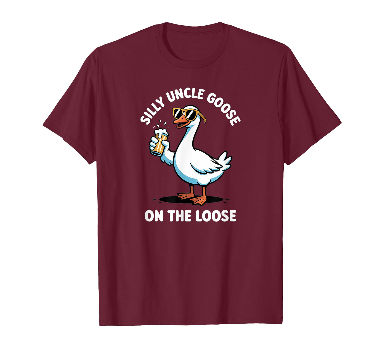 Funny Silly Uncle Goose On The Loose Pun Meme Family Lover T-Shirt