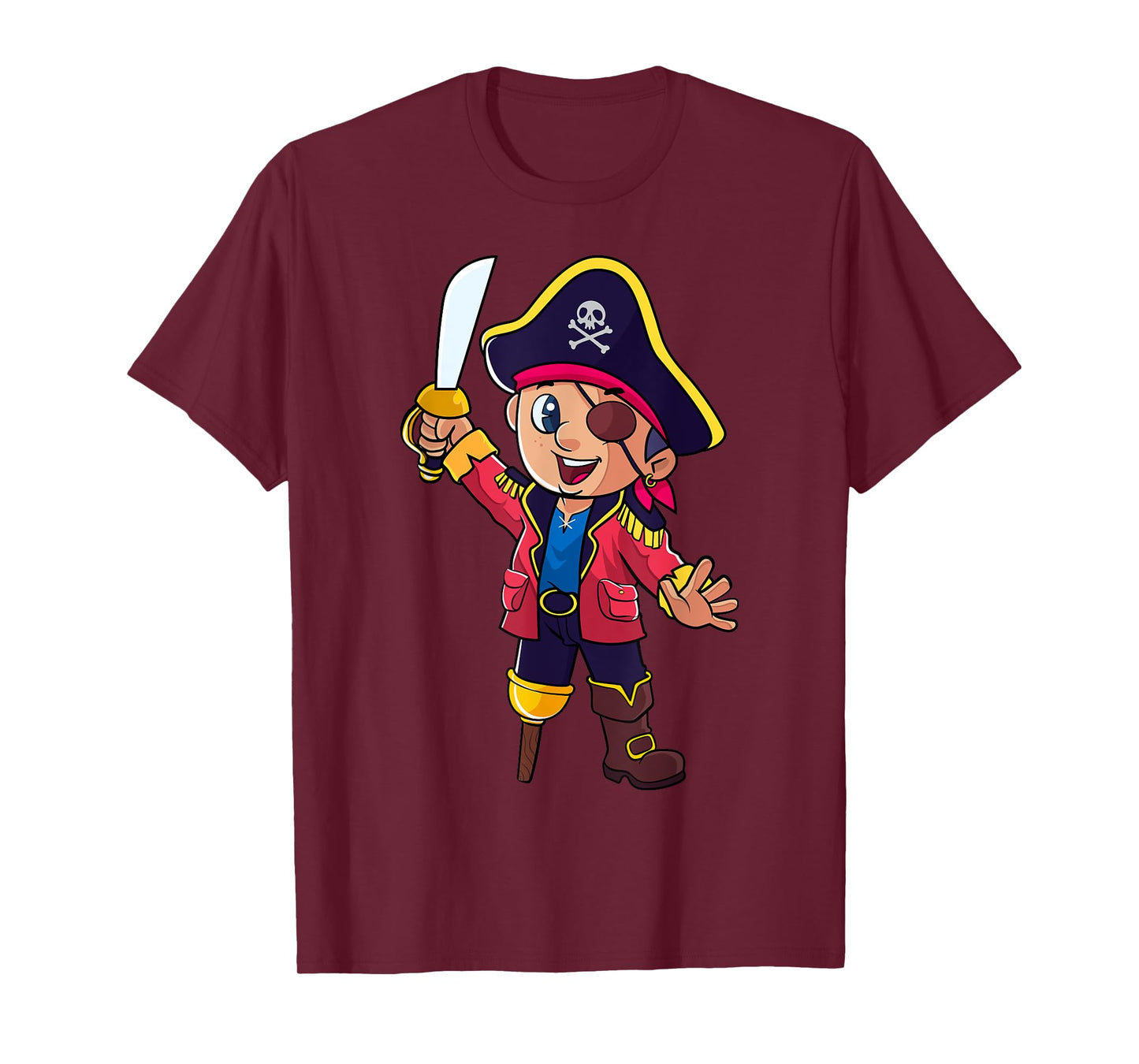 Pirate Captain Kids Boys Toddlers Birthday Themed Party T-Shirt